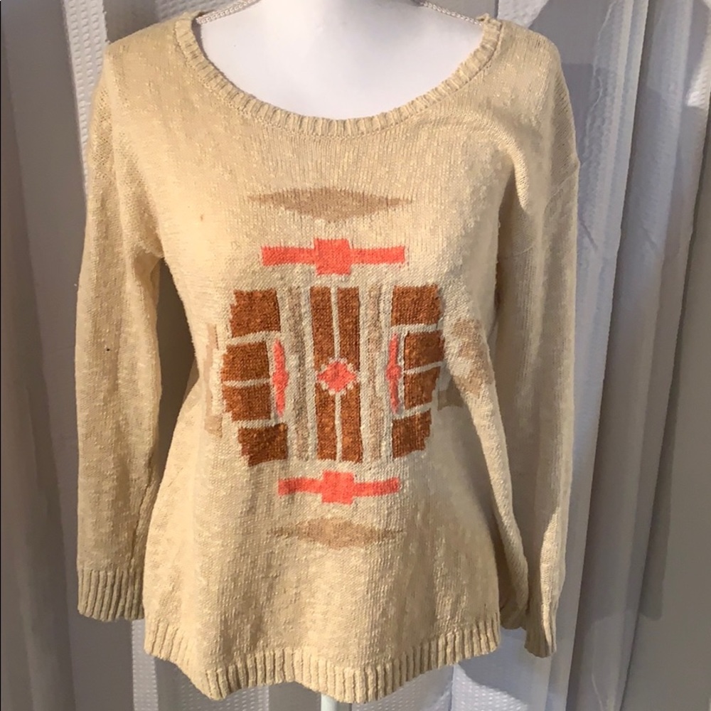 Lucky brand Linen/cotton blend top
